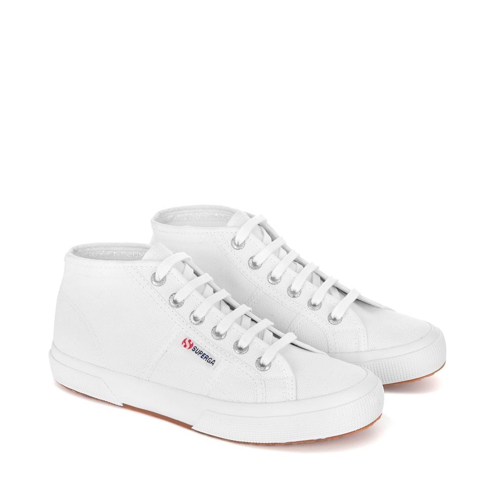 Superga 2754 Cotu White High Top Sneakers - Women's Sneakers USA | US8168640